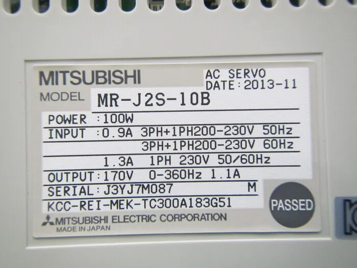 미쓰비시 전기 MR-J2S-10B 서보 드라이버 상세 이미지 - ASKINDEX 코리아
