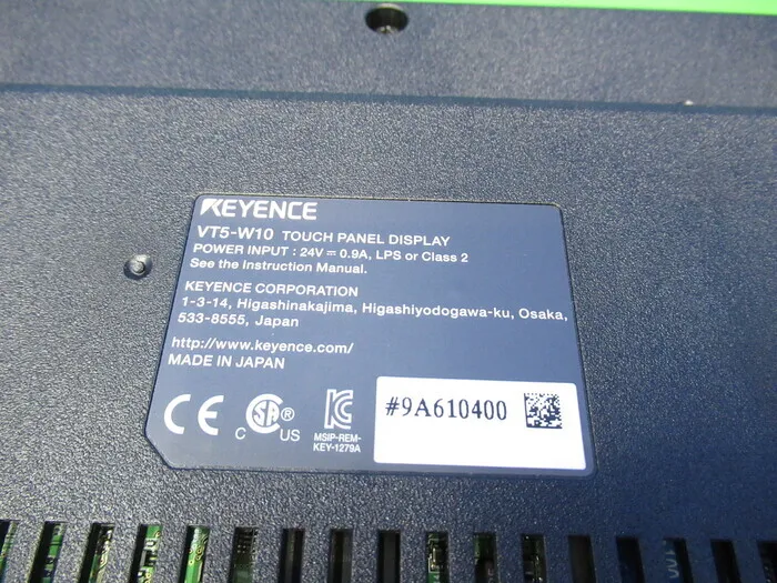 Keyence VT5-W10 터치 패널 상세 이미지 - ASKINDEX 코리아