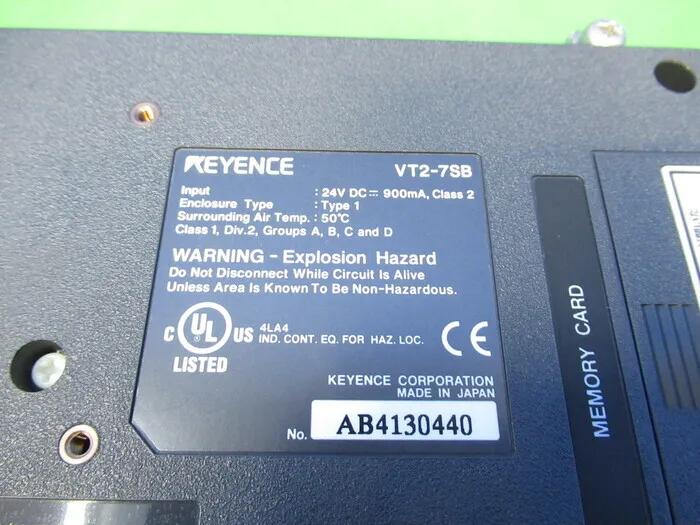 Keyence VT2-7SB 터치 패널 상세 이미지 - ASKINDEX 코리아
