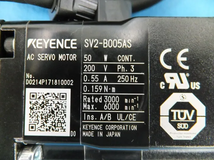 Keyence SV2-B005AS AC 서보 모터 상세 이미지 - ASKINDEX 코리아