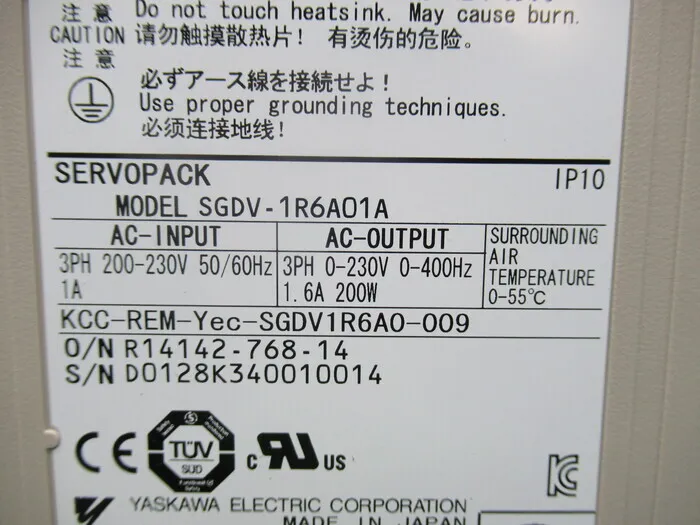 야스카와 전기 SGDV-1R6A01A 서보 드라이버 상세 이미지 - ASKINDEX 코리아