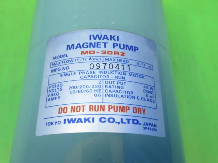 Iwaki MD-30RZ Magnetic Pump Detail Image - ASKINDEX Korea