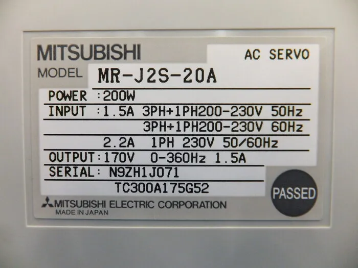 미쓰비시 전기 MR-J2S-20A AC 서보 드라이버 상세 이미지 - ASKINDEX 코리아
