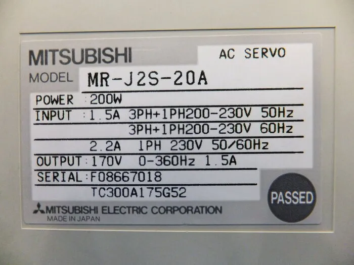 미쓰비시 전기 MR-J2S-20A AC 서보 드라이버 상세 이미지 - ASKINDEX 코리아