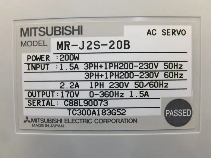 미쓰비시 전기 MR-J2S-20B AC 서보 드라이버 상세 이미지 - ASKINDEX 코리아