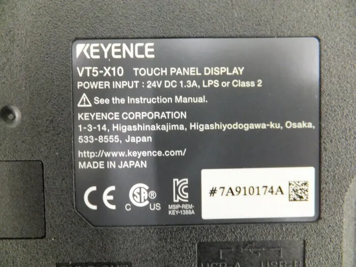 Keyence VT5-X10 터치 패널 상세 이미지 - ASKINDEX 코리아
