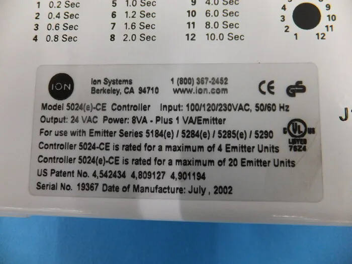 Harada Industry 5024e Ionizer controller Detail Image - ASKINDEX Korea