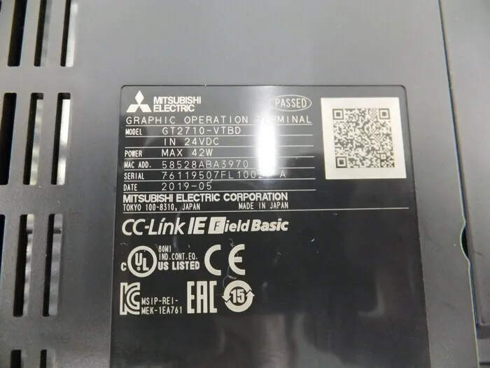 미쓰비시 전기 GT2710-VTBD 터치 패널 상세 이미지 - ASKINDEX 코리아