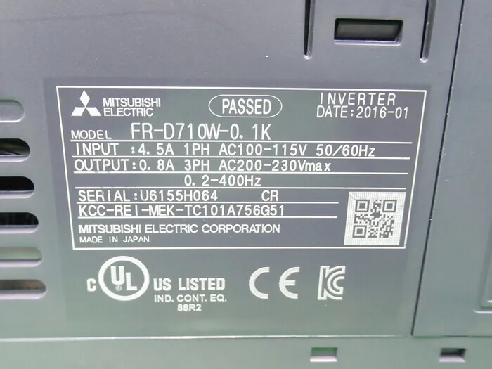 미쓰비시 전기 FR-D710W-0.1K 인버터 상세 이미지 - ASKINDEX 코리아