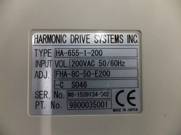 Harmonic Drive Systems HA-655-1-200 Servo driver Detail Image - ASKINDEX Korea
