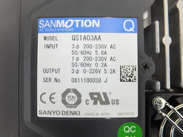 Sanyo Electric QS1A03AA AC servo driver Detail Image - ASKINDEX Korea