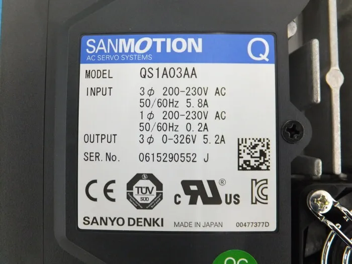 Sanyo Electric QS1A03AA AC servo driver Detail Image - ASKINDEX Korea