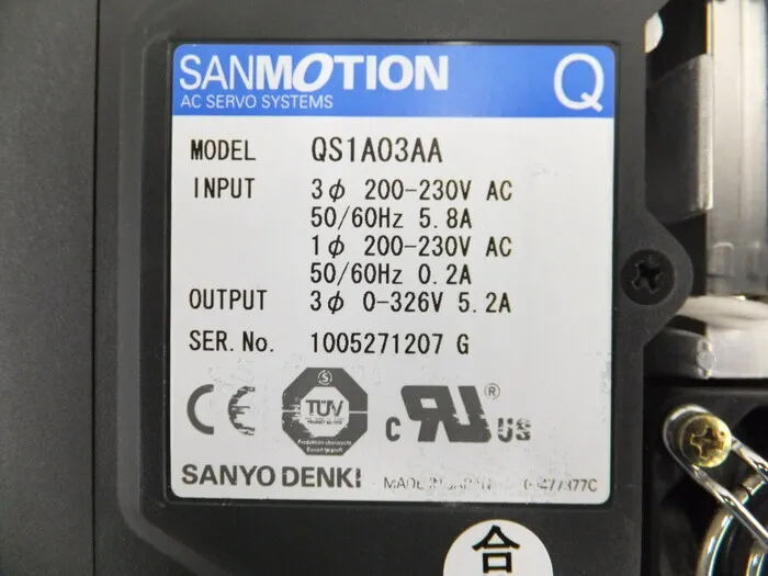 Sanyo Electric QS1A03AA AC servo driver Detail Image - ASKINDEX Korea