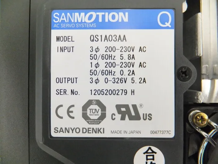 Sanyo Electric QS1A03AA AC servo driver Detail Image - ASKINDEX Korea