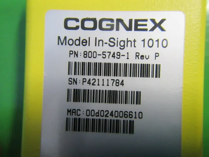 Cognex In-Sight1010 CCD camera Detail Image - ASKINDEX Korea