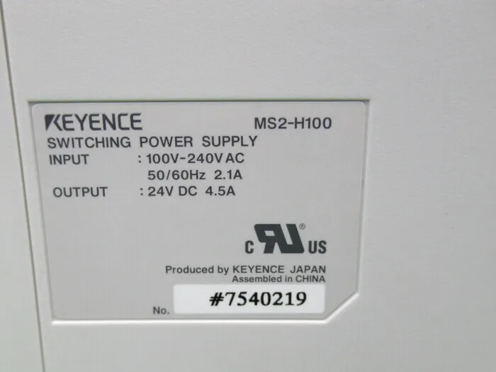 Keyence MS2-H100 스위칭 전원 상세 이미지 - ASKINDEX 코리아