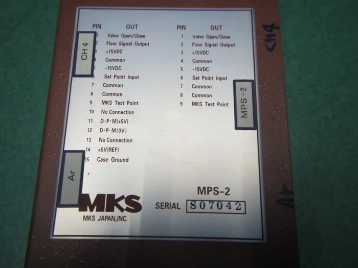 mks MPS-2 Power supply (mass flow/flow) Detail Image - ASKINDEX Korea