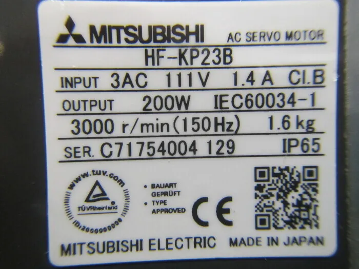 미쓰비시 전기 HF-KP23B AC 서보 모터 상세 이미지 - ASKINDEX 코리아
