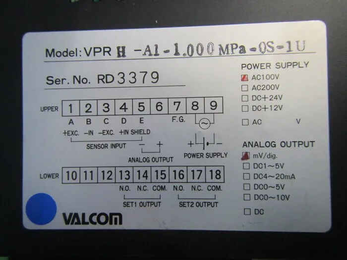  VPRH-A1-1MPa Pressure gauge (set) Detail Image - ASKINDEX Korea