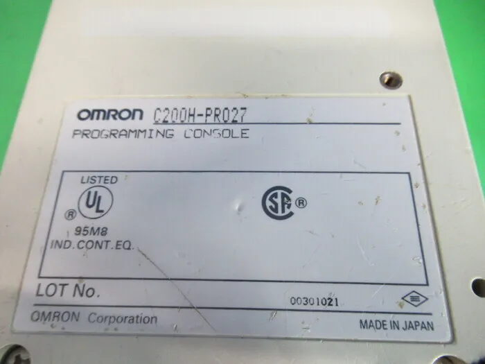 Omron C200H-PRO27 Programming Console Detail Image - ASKINDEX Korea