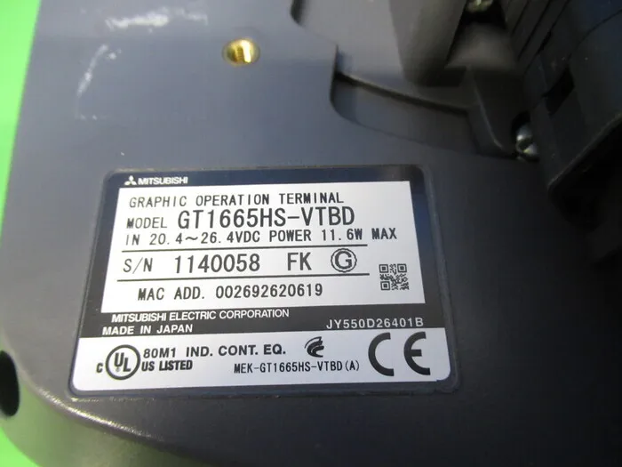 Mitsubishi Electric GT1665HS-VTBD Operation Terminal Detail Image - ASKINDEX Korea