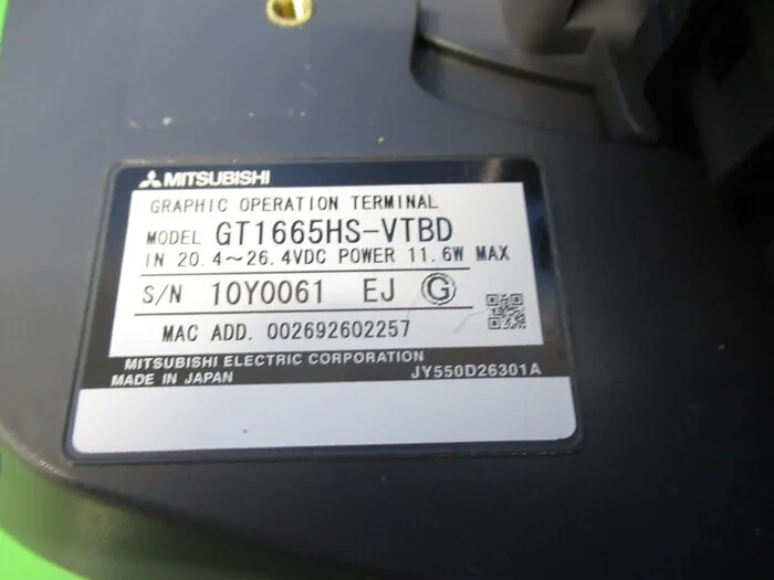 Mitsubishi Electric GT1665HS-VTBD Operation Terminal Detail Image - ASKINDEX Korea