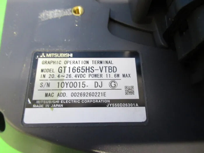 Mitsubishi Electric GT1665HS-VTBD Operation Terminal Detail Image - ASKINDEX Korea