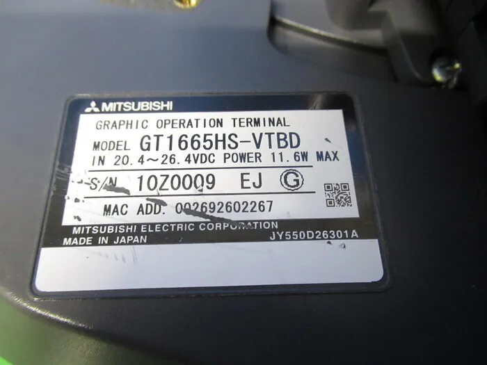 Mitsubishi Electric GT1665HS-VTBD Operation Terminal Detail Image - ASKINDEX Korea