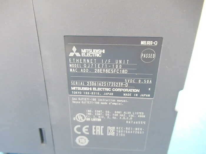 미쓰비시 전기 QJ71E71-100 시퀀서 (PLC) (이더넷 인터페이스 유닛) 상세 이미지 - ASKINDEX 코리아