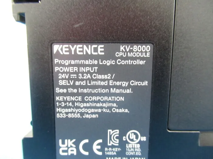 Keyence KV-8000 시퀀서(PLC)(CPU 유니트) 상세 이미지 - ASKINDEX 코리아