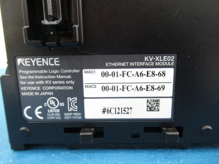 Keyence KV-XLE02 시퀀서 (PLC) (이더넷 유닛) 상세 이미지 - ASKINDEX 코리아