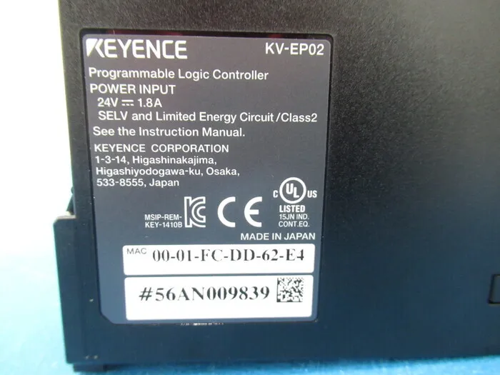 Keyence KV-EP02 시퀀서(PLC)(EtherNet/IP 유닛) 상세 이미지 - ASKINDEX 코리아