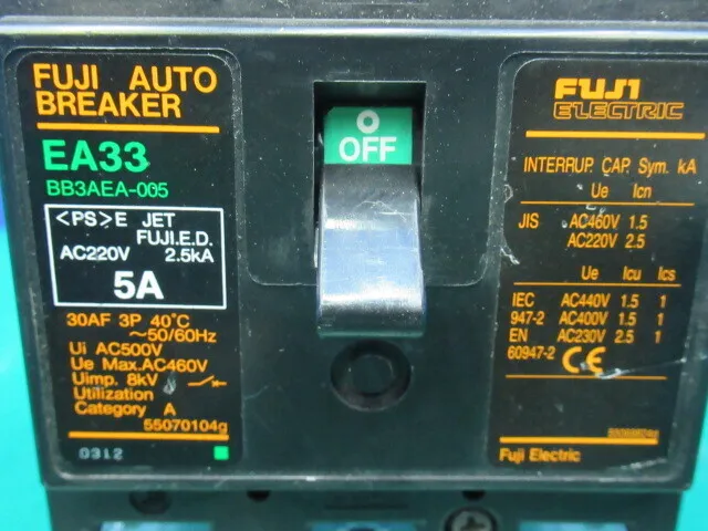 Fuji Electric EA33 Circuit breaker (earth leakage circuit breaker) Detail Image - ASKINDEX Korea