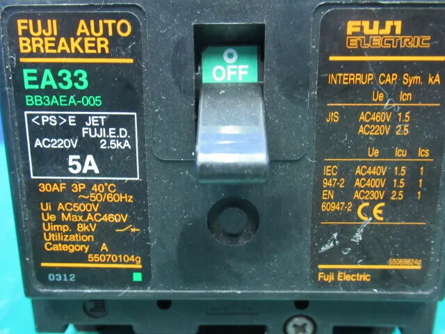 Fuji Electric EA33 Circuit breaker (earth leakage circuit breaker) Detail Image - ASKINDEX Korea