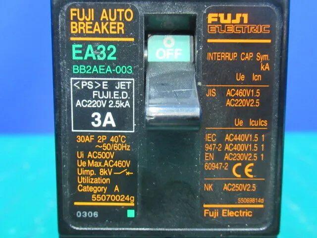 Fuji Electric EA32 Circuit breaker (earth leakage circuit breaker) Detail Image - ASKINDEX Korea