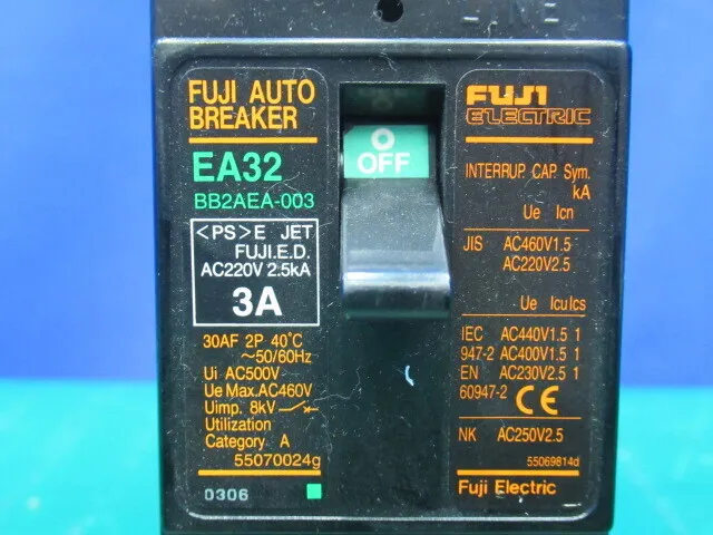 Fuji Electric EA32 Circuit breaker (earth leakage circuit breaker) Detail Image - ASKINDEX Korea