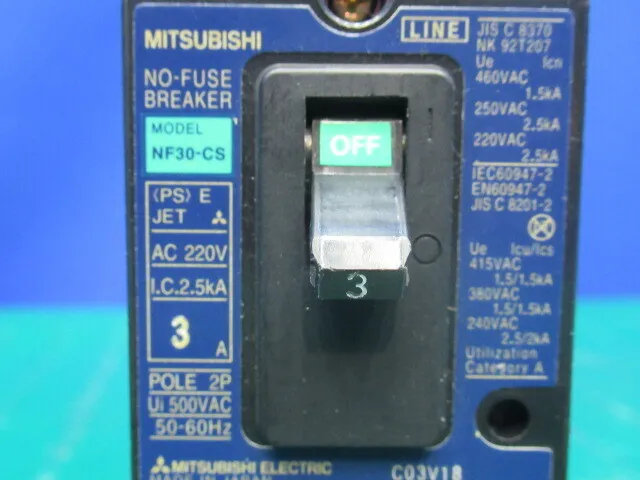 Mitsubishi Electric NF30-CS Circuit breaker (earth leakage circuit breaker) Detail Image - ASKINDEX Korea
