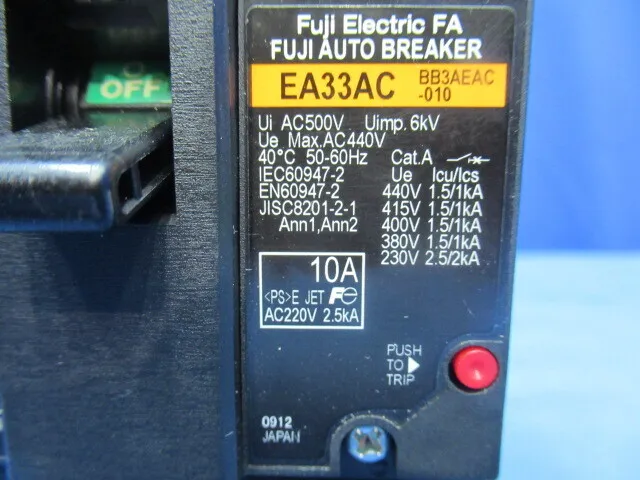 Fuji Electric EA33AC Circuit breaker (earth leakage circuit breaker) Detail Image - ASKINDEX Korea