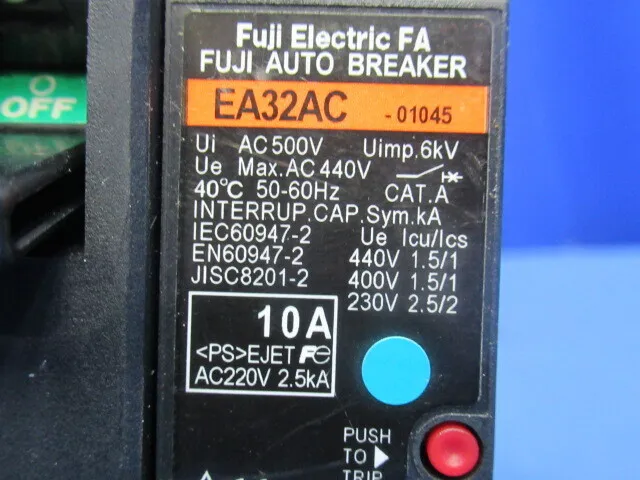 Fuji Electric EA32AC Circuit breaker (earth leakage circuit breaker) Detail Image - ASKINDEX Korea