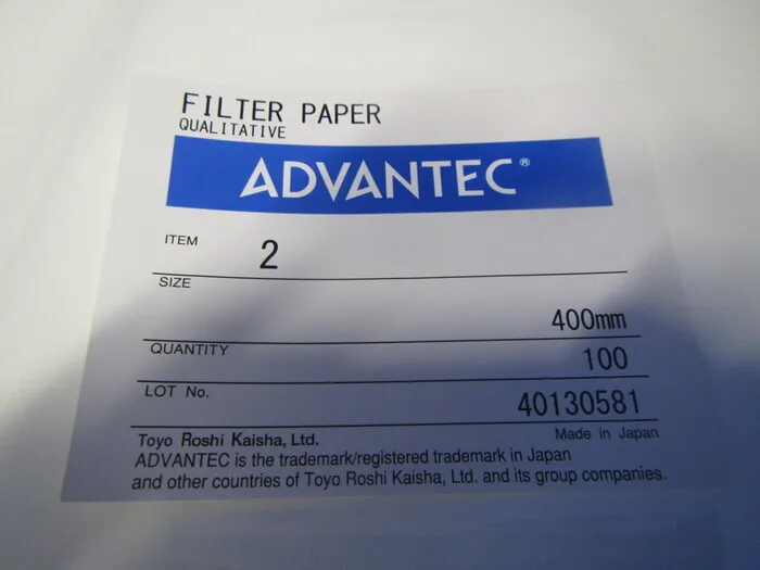 ADVANTEC No.2 Qualitative filter paper Detail Image - ASKINDEX Korea