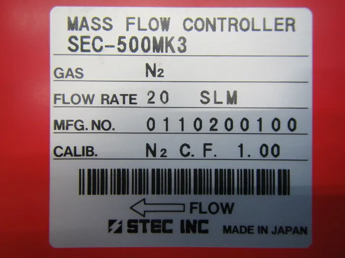 에스텍 SEC-500MK3 매스 플로우 컨트롤러 상세 이미지 - ASKINDEX 코리아