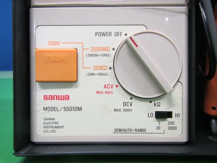 Sanwa Electric Instruments 5501DM Multi-tester (with insulation resistance tester) Detail Image - ASKINDEX Korea