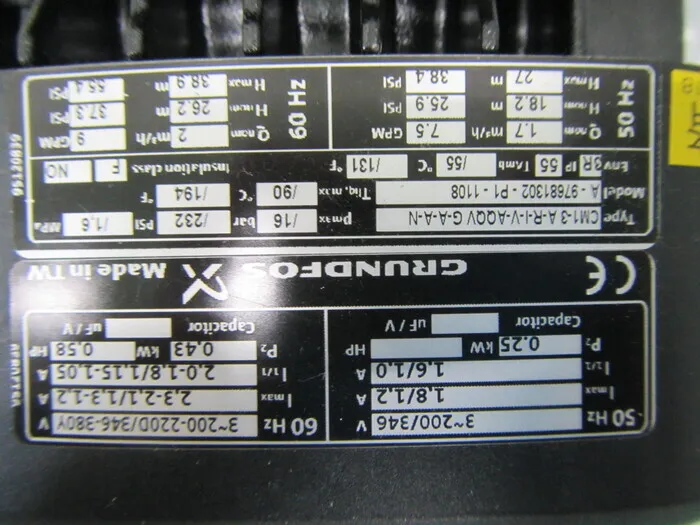 Grundfos CM1-3A-R-I-V-AQQVG-A-A-N Pressure Pump Detail Image - ASKINDEX Korea
