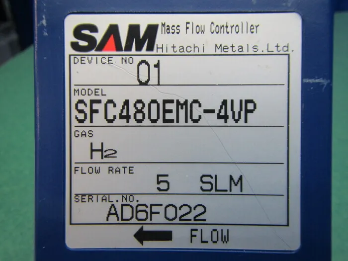 Proterial (Hitachi Metals) SFC480EMC-4VP Mass Flow Controller Detail Image - ASKINDEX Korea