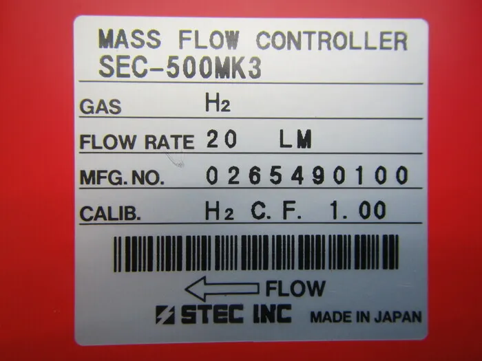 에스텍 SEC-500MK3 매스 플로우 컨트롤러 상세 이미지 - ASKINDEX 코리아