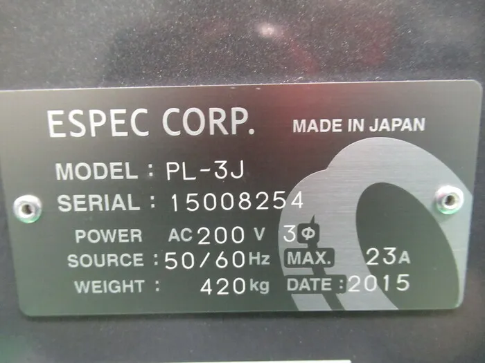 ESPEC PL-3J Constant temperature and humidity chamber Detail Image - ASKINDEX Korea