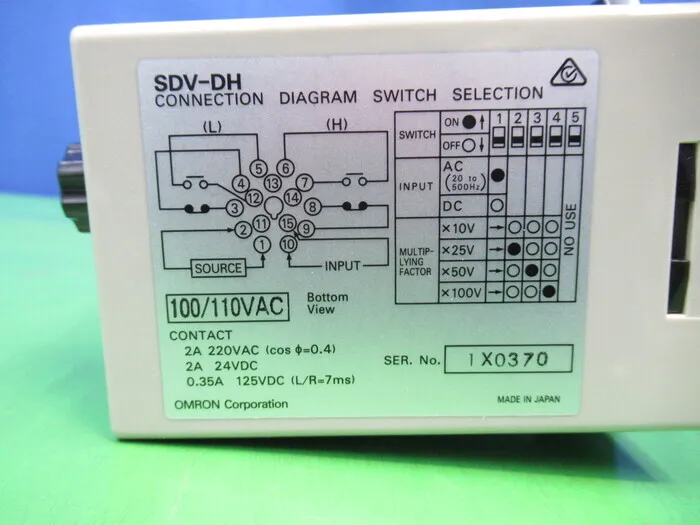 Omron SDV-DH6 Voltage Sensor Detail Image - ASKINDEX Korea