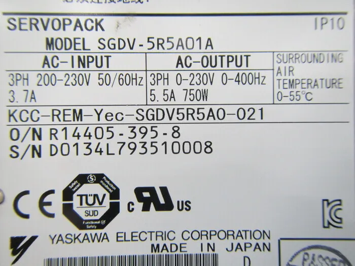 Yaskawa Electric SGDV-5R5A01A Servo driver Detail Image - ASKINDEX Korea