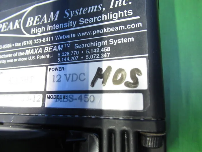PEAK BEAM MBS-450 Searchlight Detail Image - ASKINDEX Korea