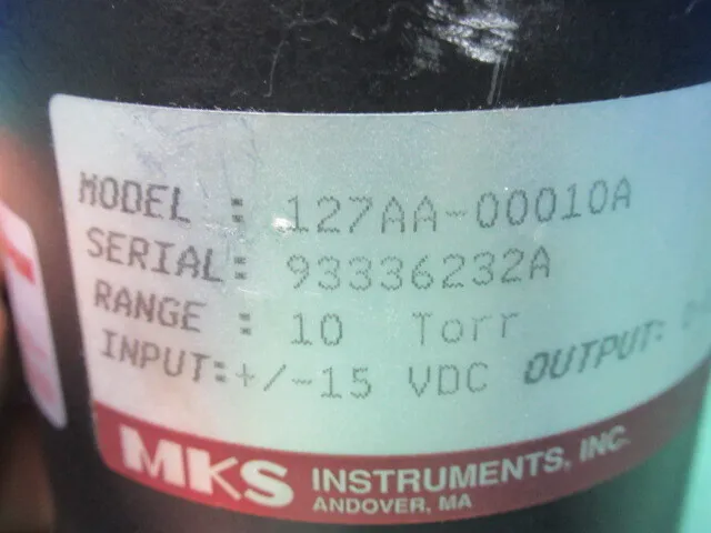 MKS 127AA-00010A 진공 게이지 (커패시턴스) 상세 이미지 - ASKINDEX 코리아